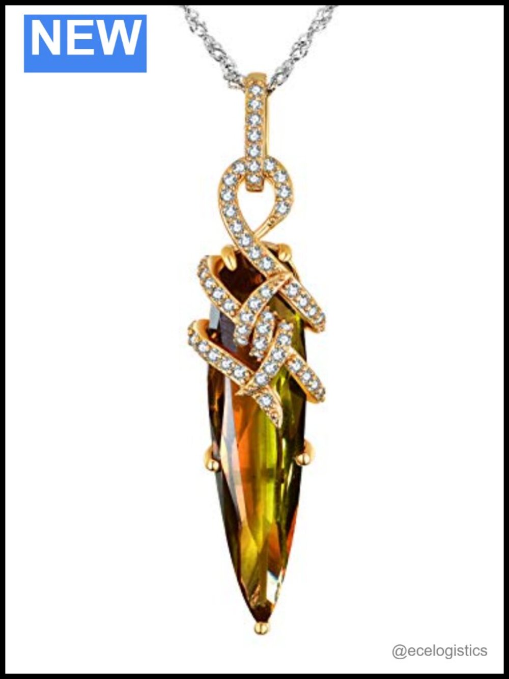 Sterling Silver Alexandrite Pendant Necklace